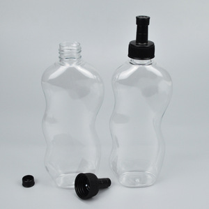 Pet Transparent Glue Bottle 200Ml <b>Plastic</b> Screw Cap Round Shape <b>General</b> Packaging - Product Image 3