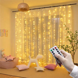 Icicle Waterfall Drooping <strong>Light</strong> Strings Living Curtain Lamp <strong>Girl</strong> <strong>Room</strong> Decoration Twinkle Starry <strong>Light</strong> - Product Image 4