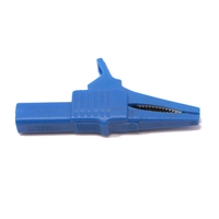 Pince crocodile TESTER 32A en cuivre nickelé, entièrement isolée, pour test électrique de sécurité, avec fiche banane de 4 mm