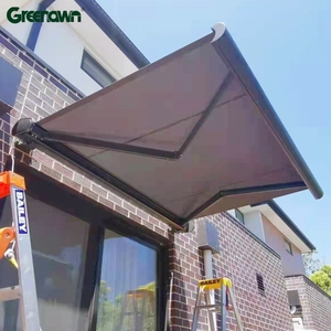Auvent en <span class=keywords><strong>acrylique</strong></span> imperméable et pare-soleil, auvent de terrasse motorisé électrique rétractable, auvent à cassette complète, auvent pliable en aluminium - Product Image 1