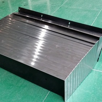Protection télescopique accordéon en acier et nylon pour machine-outil CNC