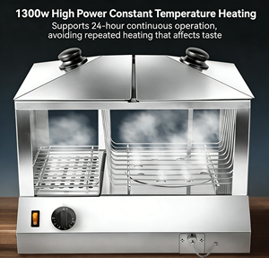 Machine à réchauffer les pains à <span class=keywords><strong>hot</strong></span>-dogs, température réglable, directement de l'usine, pour snack-bars et restaurants - Product Image 4