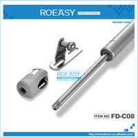 ROEASY Vérin à gaz hydraulique en fer à fermeture amortie, support de porte relevable 80-120N pour atelier et cuisine