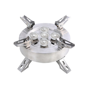 12800W katlanır açık pişirme barbekü bütan 5 brülörler fırın ocak taşınabilir kamp gaz sobası kamp dışında bütan - Product Image 1
