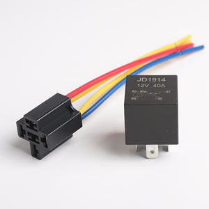 Neues <span class=keywords><strong>12V</strong></span> 5 Pin 5 Drähte 40 Amp Kfz-Relais Kabelbaum Auto Relais - Product Image 4