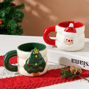 Taza de Cerámica de Santa Claus para Navidad, 340 ml, Diseño de Dibujos Animados, Resistente al Calor, para Café, para Fiestas en Casa - Product Image 6