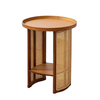Table basse en bambou, meubles de salon, design simple et moderne, rangement multifonctionnel
