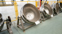 Chaudière à double enveloppe chauffée par huile pour un chauffage stable, avec grattoir pour matériaux à haute viscosité