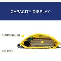 Sac à dos à cordon en polyester imperméable, design pliable et léger, personnalisable avec logo, pour hommes et femmes, idéal pour le sport, les voyages et la plage
