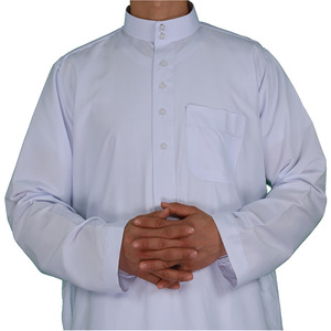 Tissu en microfibre 100 % polyester filé de Chine pour thobe arabe, idéal pour les vêtements musulmans blancs et teints, tissu économique pour chemises et robes - Product Image 6