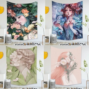 Art Decor Unique Coloré Frais Illustration Série Chambre Esthétique Haute Qualité 3d Impression Numérique Tapisseries - Product Image 2