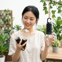 Lampu Camping LED Solar Vintage 2W Efisien, Pengisian Cepat Tipe-C, 800mAh, Tahan Air IP44, Lentera Retro untuk Suasana Luar Ruangan