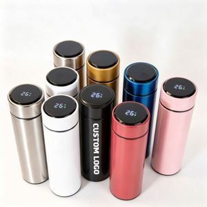 Bouteille d'eau intelligente XD184 avec affichage LED de la température, thermos en acier inoxydable, gourde isotherme personnalisée avec logo - Product Image 1