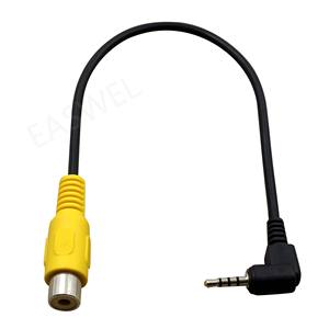 General Black AV-in Converter Video <span class=keywords><strong>Cable</strong></span> Câble adaptateur mâle stéréo 2.5mm vers RCA - Product Image 6