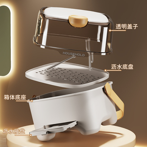 Tay Cầm Di Động Bé Điều Dưỡng Chai Lưu Trữ Hộp Với Thoát Hội Đồng Quản Trị Và Niêm Phong Nắp Nhựa Bé Bộ Đồ Ăn Hoặc Thực Phẩm Tổ Chức Hộp - Product Image 3