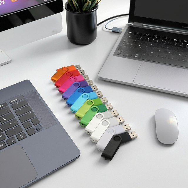 Promotional Metal Swivel USB 2.0 Flash Drive 2GB Pen Drive Custom Logo Swivel USB Flash Drive