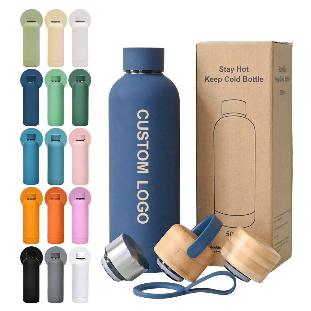 Factory double wall stainless steel cup insulated drink bottle tumbler water bottle 500 ml thermal