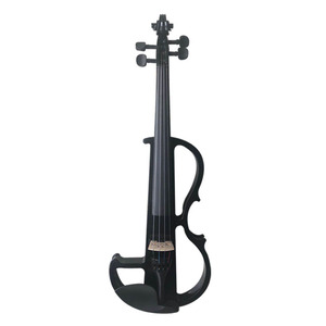 Adultos aprenden a tocar violín electrónico electroacústico en blanco y negro para presentaciones en escenario. - Product Image 6