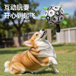 Pelota de juguete para perros, masticable, duradera, para entrenamiento al aire libre, juguete para mascotas, cachorros pequeños y medianos, PVC, patrón de corazón, QW2084 - Product Image 1