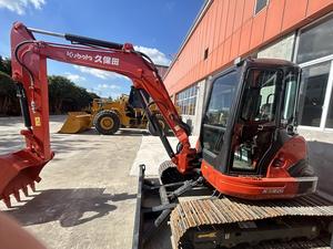 Miniexcavadora de maquinaria de construcción de bajo precio importada original excavadora Clawler usada KX165 en stock para la venta - Product Image 2