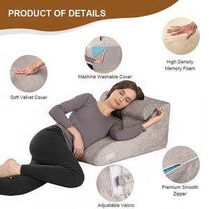 <span class=keywords><strong>Coussin</strong></span> orthopédique en forme de triangle réglable avec <span class=keywords><strong>coussin</strong></span> de cou en mousse à mémoire de forme pour le soutien du cou et du dos - Product Image 3