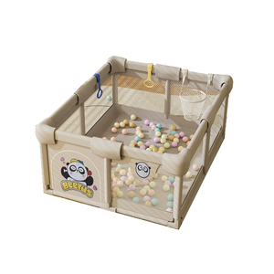 Cercadinho de Plástico Dobrável Moderno 120x150 para Bebês, Cerca de Segurança para Playground Doméstico de Crianças - Product Image 1