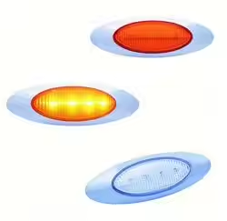 <span class=keywords><strong>Led</strong></span> Đèn Xe Chỉ Số Dừng Phía Sau Đuôi Ánh Sáng Bên Ánh Sáng Cho Xe Ô Tô/Xe Tải/Trailer/Thuyền/Xe Buýt 3.5 Inch 3 <span class=keywords><strong>LED</strong></span> 24V 6Inch Dc12v 24V - Product Image 4