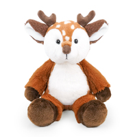 Boneka Hewan Plush Super Lembut Custom ODM OEM Sloth Gajah Singa Rusa Sika Harimau Leopard Realistis Unisex Dapat Dipeluk
