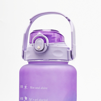 Bouteille d'eau en plastique écologique sans BPA personnalisée horodatage Meilleur vendeur Bouteilles en tritan motivationnel avec marqueur de temps
