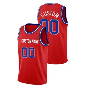 Personalizado reversível Basketball Jersey malha desempenho uniforme personalizado impresso nome número Basketball Jersey