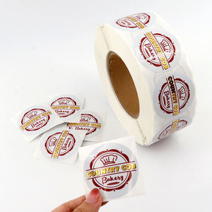 Etiquetas adhesivas de sello de comida autoadhesivas impermeables personalizadas de MOQ bajo para caja de comida para llevar - Product Image 5