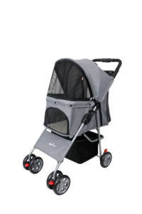 4 पहियों के साथ 2025 लक्जरी पालतू स्टूलर के साथ लक्जरी पालतू जानवरों और कुत्तों के लिए चलने वाली यात्रा ट्रॉली - Product Image 5