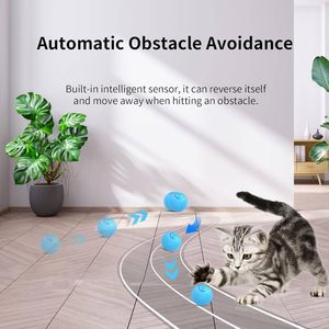Jouet interactif pour chien et chat, balle roulante intelligente silencieuse en caoutchouc de luxe, rechargeable par USB - Product Image 4