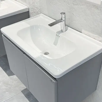 Miroir Mural LED Moderne en Céramique avec Cadre, Grande Capacité de Rangement, en Acier Inoxydable, pour Salle de Bain d'Hôtel ou Villa - Vente Flash