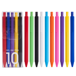 Set di Penne Gel Retrattili in Plastica da 0,5 mm con Logo Personalizzato, Colori Macaron, Inchiostro Colorato per Libri da Colorare per Adulti - Product Image 1