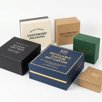 Boîte cadeau en carton recyclable de luxe personnalisée XJY avec couvercle et base amovibles, boîte d'emballage au design personnalisé pour cadeaux haut de gamme
