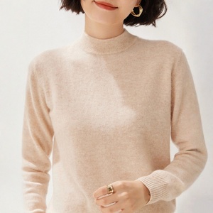 Maglioni Casual da <span class=keywords><strong>Donna</strong></span>, Pullover Lavorato a <span class=keywords><strong>Maglia</strong></span> Senza Cuciture, <span class=keywords><strong>Maglia</strong></span> a Collo Semi-Alto, Maglietta Intima in <span class=keywords><strong>Maglia</strong></span> - Product Image 2