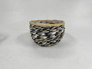 Maceta de mimbre hecha a mano con astillas de madera, cesta de jardín tejida para el hogar, regalos de plantas - Product Image 5