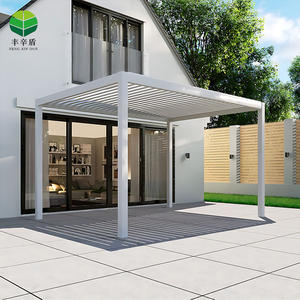 Metal de alta calidad de ocio pabellón balcón <span class=keywords><strong>terraza</strong></span> sombrilla Gazebo al aire libre de aluminio pérgola techo carpa - Product Image 3
