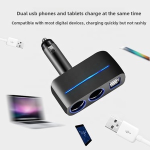 Cargador USB para Encendedor de Cigarrillos de Coche, 80W, Divisor de Corriente Rápido de 12-24V, Adaptador de Corriente Estéreo, Gran Venta 2026 - Product Image 2