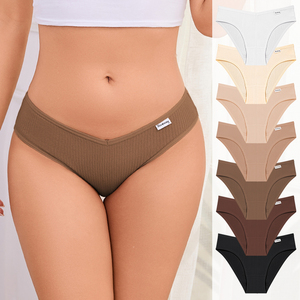 Damesslipjes Ademende fitnessslips Lingerie Sexy laag getailleerd katoenen V-vormig ondergoed - Product Image 1
