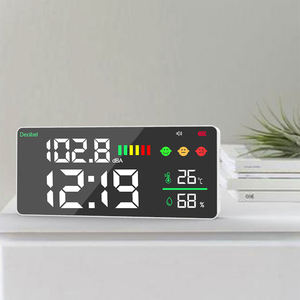 Настенный цифровой измеритель уровня шума 30-130 дБа с часами для использования дома, в школе, детской комнате, гарантия 1 год - Product Image 2