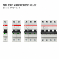 Disjoncteur miniature ABB MCB S200 6kA 1P 2P 3P 4P 0.5A-63A B C D K Z 2CDS251001R0164 IEC 60898-1 Original et Neuf 100%