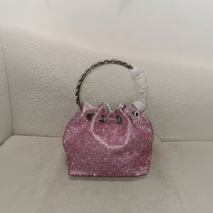 Pochette de soirée de luxe classique à motif de perles bonbon pour femmes, idéale pour les mariages et les fêtes - Product Image 1