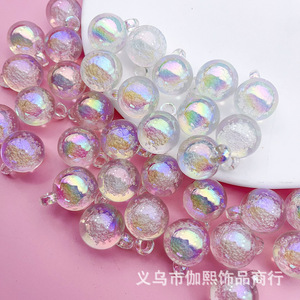 Cuentas de Resina Iridiscentes de 16mm, Plástico, para Manualidades, Adornos para Coche, Suministros para Abalorios, Patrón de Cielo Estrellado - Product Image 3