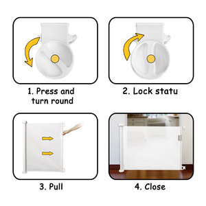 Barrera de Seguridad Retráctil para Bebés Prodigy SG008, Barrera de Seguridad Portátil de Plástico para Protección Infantil en la Cocina - Product Image 4