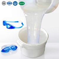 Prix d'usine, silicone liquide de qualité alimentaire à haute transparence, matière première en caoutchouc silicone liquide certifiée FDA pour les lunettes de natation