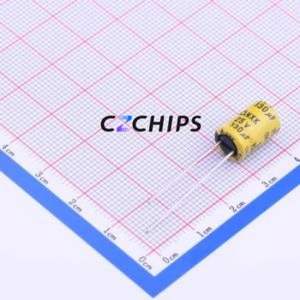 Condensateur électrolytique en aluminium à montage traversant NXK 25V330 8*11.5, D8xL11.5mm 330uF 20% 25V 3.5mm - Product Image 1