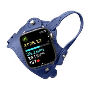 Correa Retro Ouruoxi para <span class=keywords><strong>Apple</strong></span> <span class=keywords><strong>Watch</strong></span> Serie 10 <span class=keywords><strong>44mm</strong></span> 40mm, Correa de Cuero Genuino para Montar a Caballo - Product Image 3