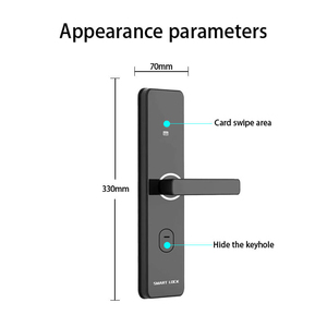 Serrure de porte intelligente RFID pour hôtel, en alliage d'aluminium, avec carte électronique, Wi-Fi intégré, durable, contrôle d'accès pour chambre d'hôtel - Product Image 4